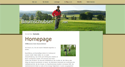 Desktop Screenshot of baumschubser.net